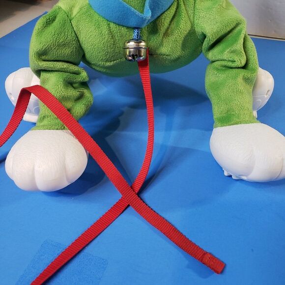 Ganz Peppy Pets Green Dinosaur Walking Plush Animal Pull Toy Go Where You Go - Picture 9 of 11